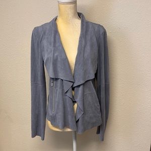 Suede LIKE baby blue jacket